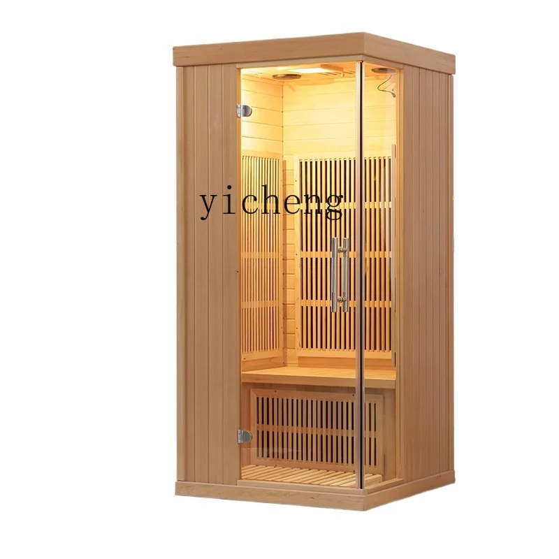 

Zz sweat sauna room carbon crystal heating plate wooden household tourmaline physiotherapy sweat room