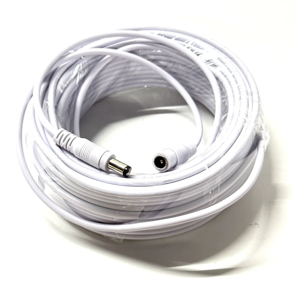 Female to Male Plug CCTV DC Power Cable Extension Cord Adapter 12V Power Cords 5.5mmx2.1mm For Camera Power Extension Cord