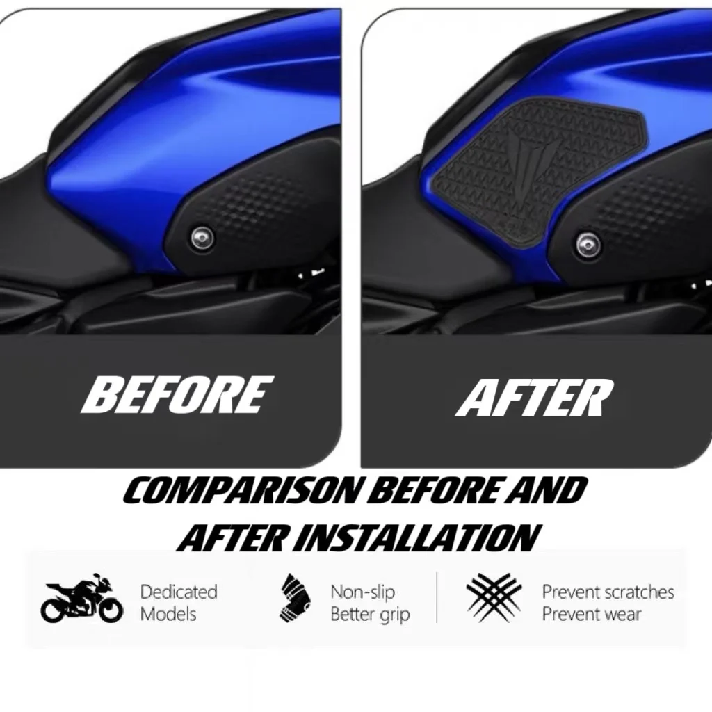 New motorcycle Sticker For Yamaha MT 07 MT07 MT-07 2021- Fuel Tank Pad Waterproof and Anti Slip Rubber Protection Sticker Set