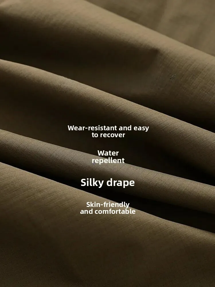 معطف شتوي من Thiened للرجال في الهواء الطلق من Jaet مصنوع من القطن المقاوم للرياح للدفء للشباب عصري طويل بقلنسوة ومناسب بشكل منتظم لون نقي #4