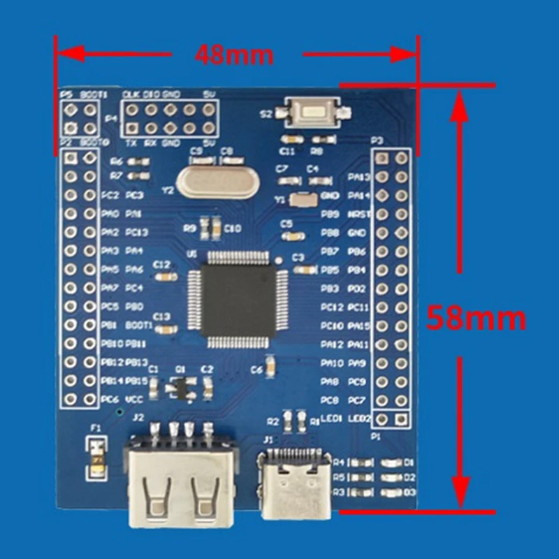 CH32V103R8T6 MINI Development Board Multi-Functional Portable Convenient RISC-V Evaluation Boards Durable Easy To Use