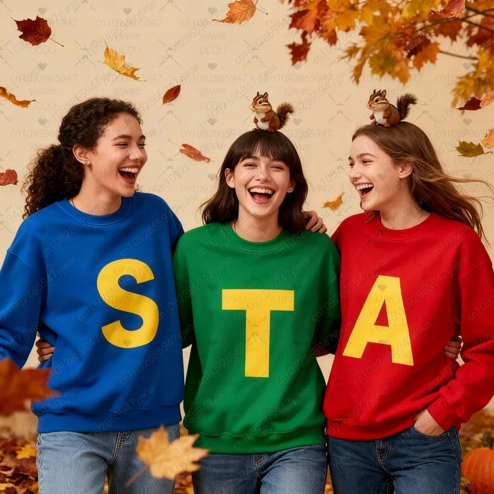 

Alvin And The Бурундуки 2025 S.A.T, толстовки на Хэллоуин, спортивная одежда, женская толстовка с капюшоном, Элвин Бурундук, женские толстовки с круглым вырезом на Хэллоуин