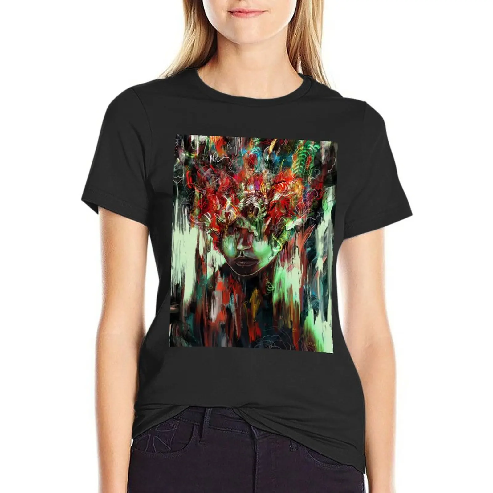 Chaotic Mind T-Shirt summer top tees Aesthetic clothing Womens graphic t shirts