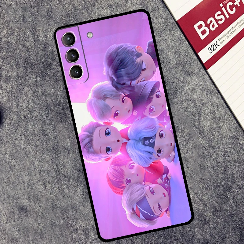 KPOP Korea Cover For Samsung Galaxy S24 Ultra S23 S22 S20 S21 FE S8 S9 S10 Plus Note 10 20 Ultra Case