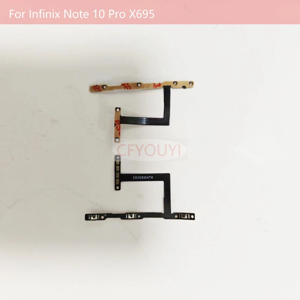 

1~5 pcs For Infinix Note 10 Pro X695 Power ON OFF Switch And Volume Side Button Flex Cable Replacement Part