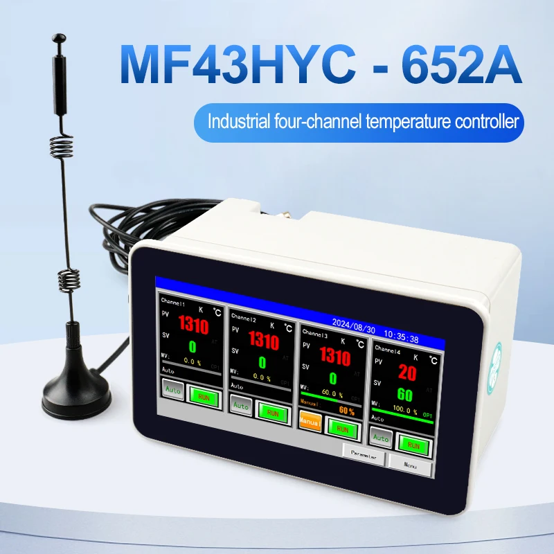 PIDMAXWELL 652A IoT Cloud WiFi Touch Screen Temperature Controller with Data Storage and ABS Material