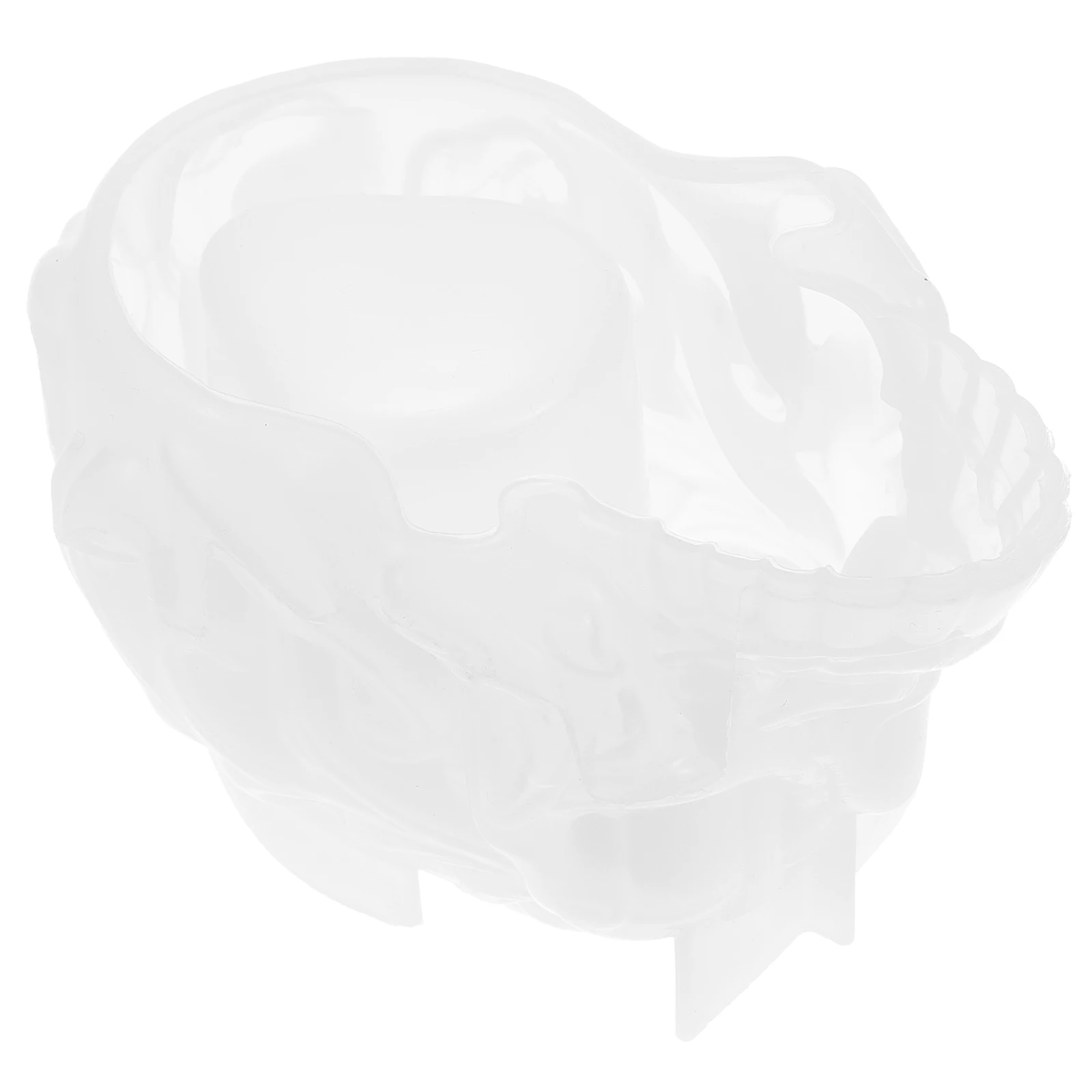 

Silicon Skull Candlestick Mold Resin Mould Aromatherapy White Silica Gel Holder