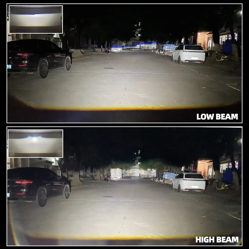 

High Power 3 Inch Bi LED Projector Lens 70W 6000K Hi Lo Beam for Car Motorcycle Headlight Upgrade