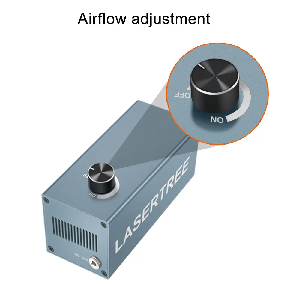 Bomba de aire de árbol láser, compresor de asistencia de aire de bajo ruido para máquina grabadora láser, módulo láser, herramientas de madera,