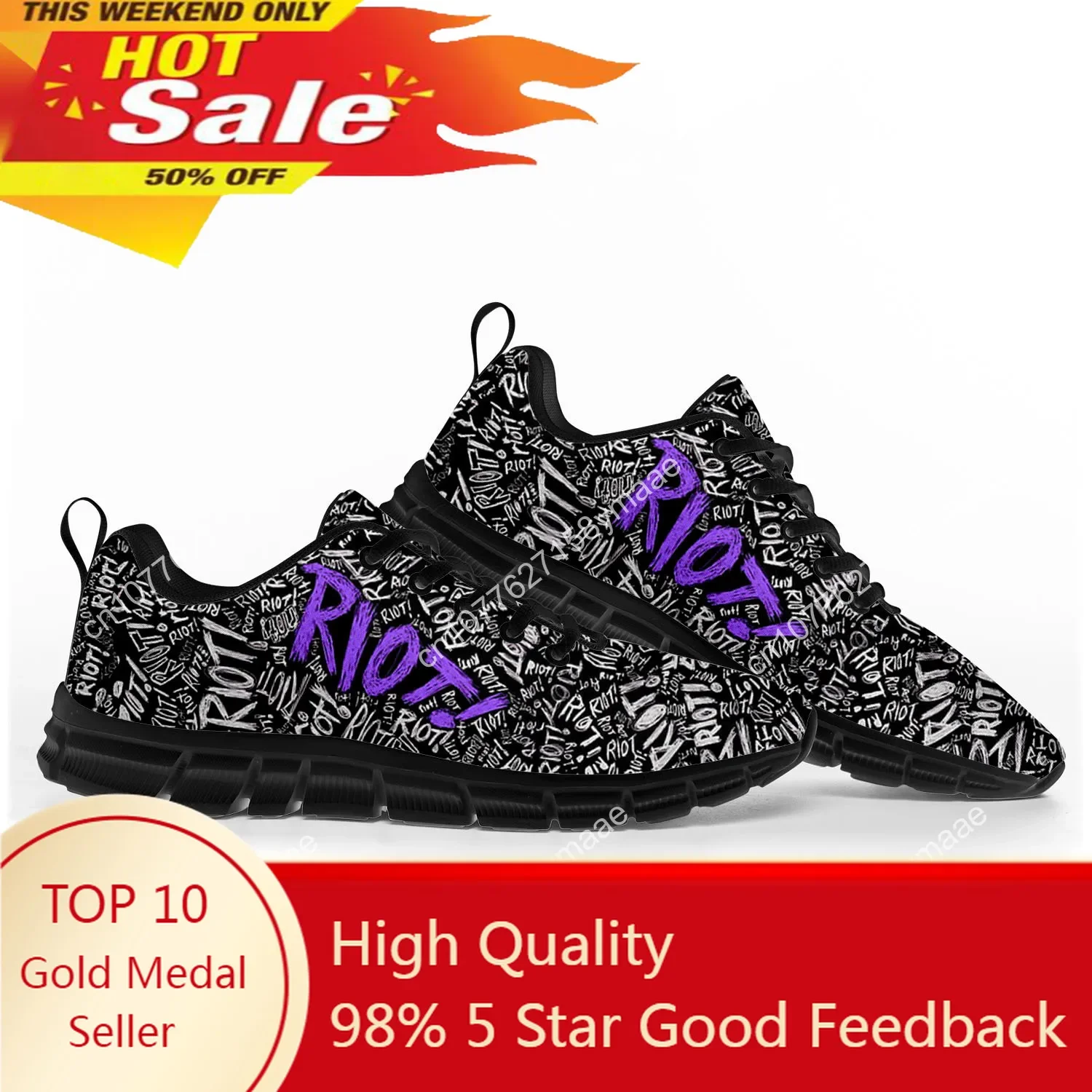

Paramore Band Sports Shoes Mens Womens Teenager Kids Children Sneakers Riot High Quality Sneaker Customize DIY Couple Shoe Black