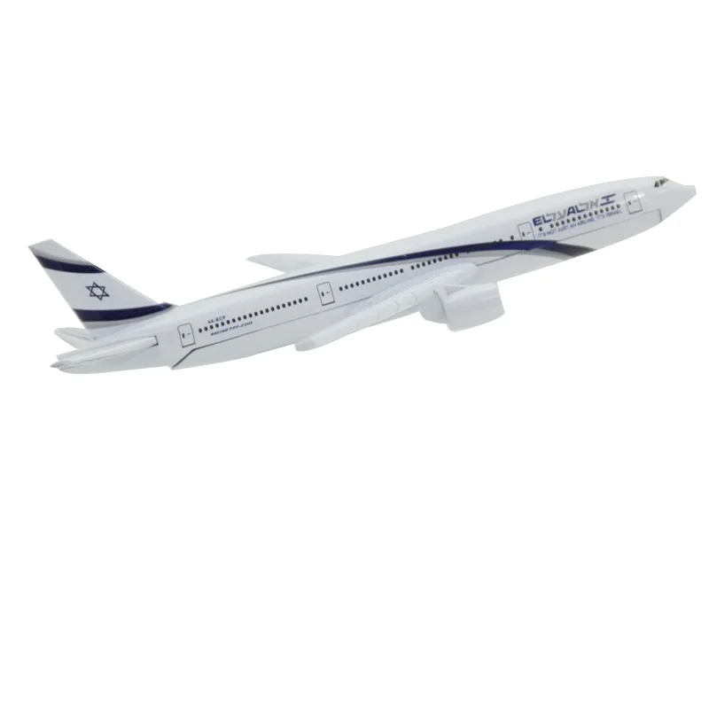 

Diecast 1:400 Civil Aviation Scale El Al B-777 Alloy & Plastic Passenger Jet Model Toy Gift Collection Simulation Display