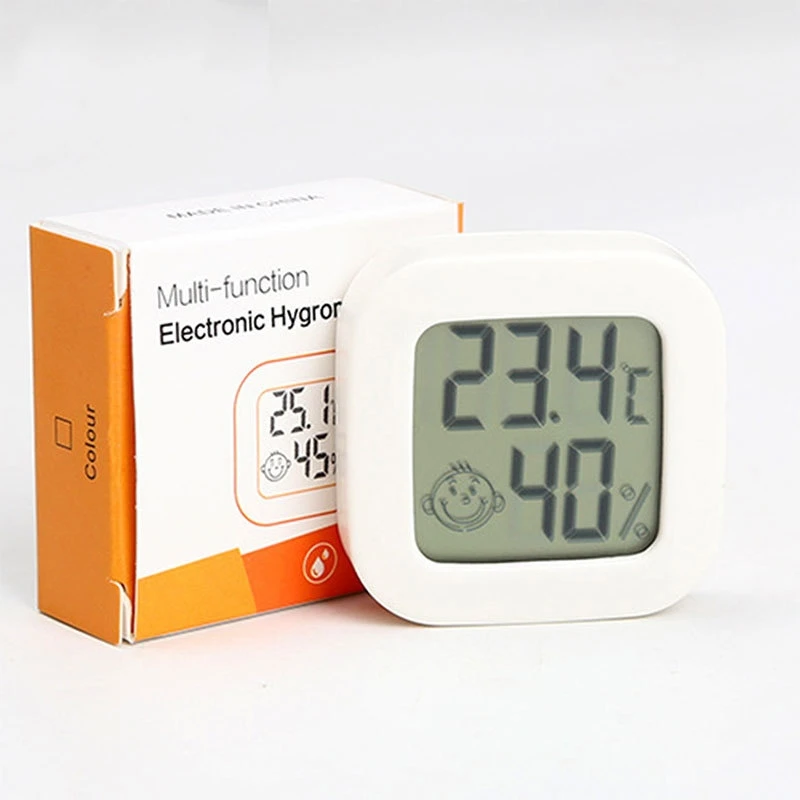 Smiling Face Temperature and Humidity Meter VKS-60 Baby Room LCD Temperature and Humidity Meter with Switch Switch New Hot Sale
