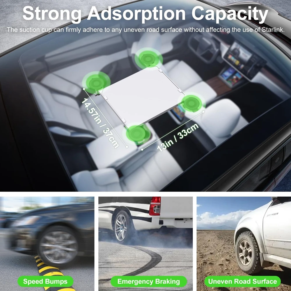 Автомобильный кронштейн на присоске для люка на крыше для Starlink, мини-подставка на вакуумной присоске для окон Starlink, мини-аксессуары