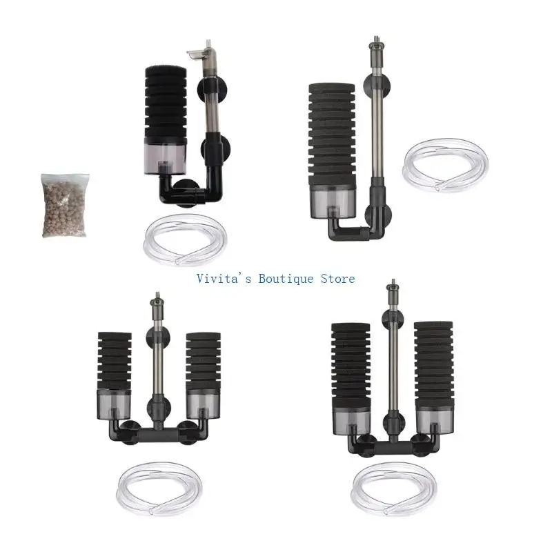 

Aquarium Biochemical Filter Sponge Foams Filter for Small Fish Tanks M76D