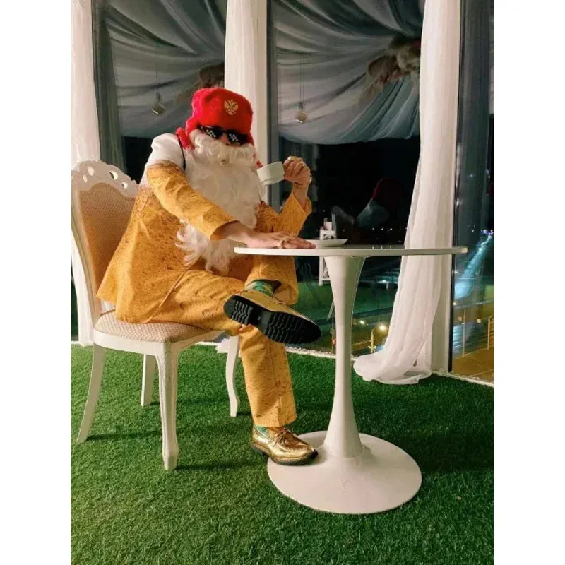 Men's Oktoberfest Suit Costume Bavarian Beer Cosplay Dress Up Adult Suit Clothes Role Play Yellow Beer Party Fantasia Costumes