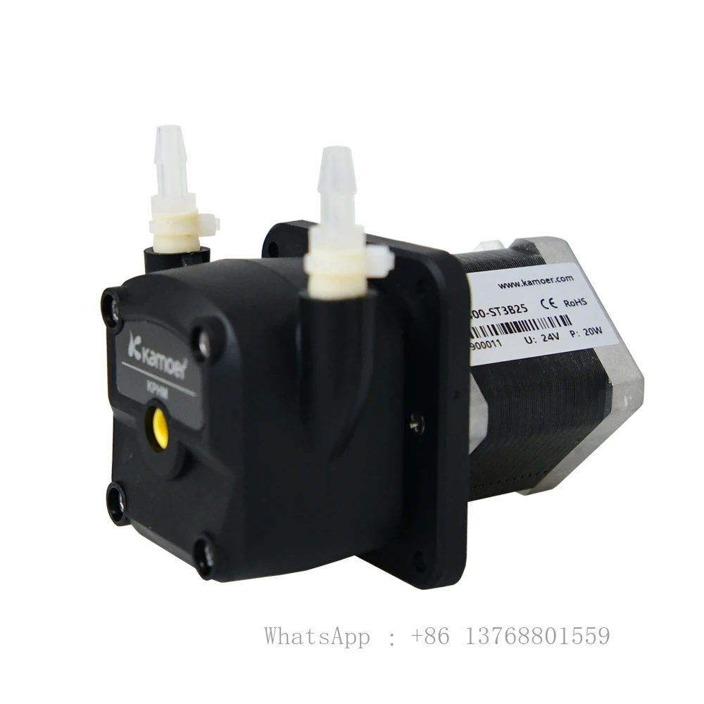 

Kamoer KPHM400 24V Stepper Motor 400ml/min Anticorrosion BPT Tubing Peristaltic Liquid Pump