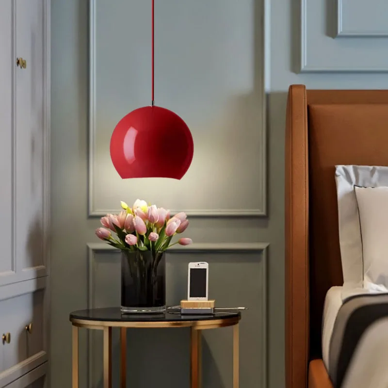 

MZISOSOD Modern Minimalist LED Pendant Light for Apple Shaped Chandelier Ceiling Lamp Art Design Home Decor Bedroom Dining