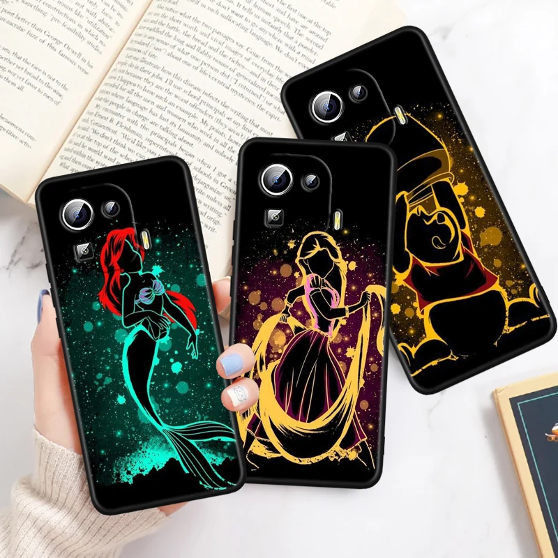 

Disney Cartoon Princess Beauty For Xiaomi Mi 14 13T 13 12T 12 11T 11i 11 10T 10 Pro Lite Ultra 5G Black Funda Phone Case