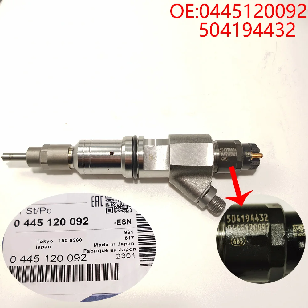 For 0445120092 high-pressure common rail injector is suitable for high-pressure fuel injector assembly 0 445 120 092