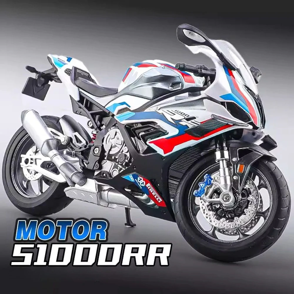 

1:9 S1000RR Kawasaki H2R сплав мотоциклетные игрушки литая под давлением модель переднего колеса рулевое амортизирующие автомобили детский подарок на день рождения