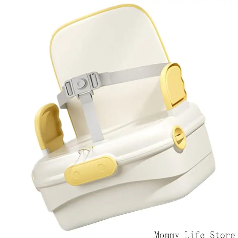 مقعد مرتفع محمول للأطفال الصغار بتصميم قابل للطي وخفيف الوزن للرحلة المنزلية