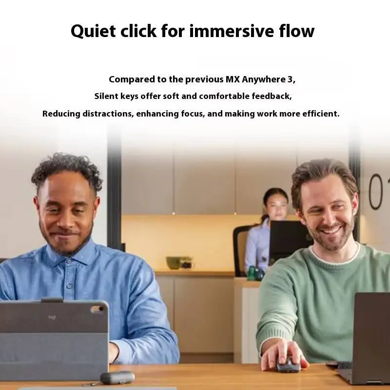 Logitech Master Series MX Anywhere 3S Bluetooth Wireless Silent Mouse Suara Lembut Kantor Tablet Wanita11