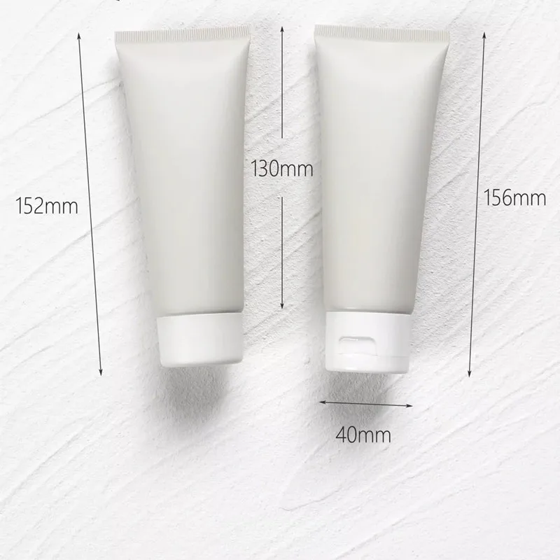 10/30/50 pz 100ml vuoto grigio opaco tubo morbido tubi crema viso mani vuoto spremere tubo tappo a vite lozione bottiglie riutilizzabili