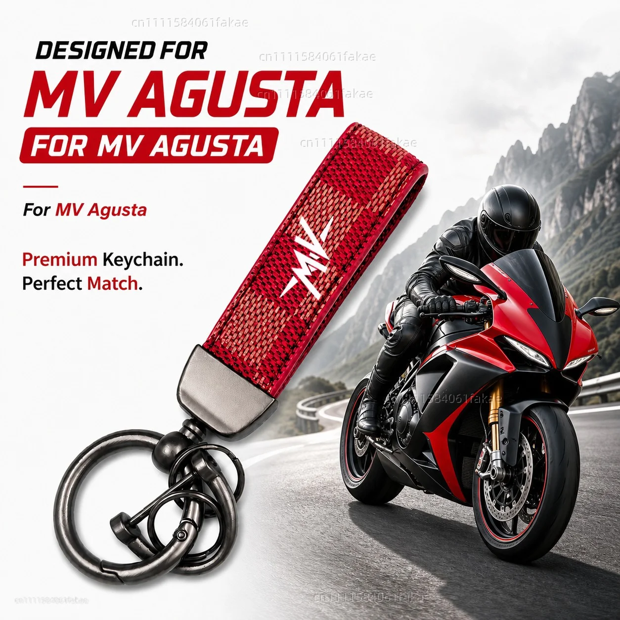 For MV Agusta 675 800 Brutale 800 1000 Turismo Veloce RC Motorcycle Keychain Custom Logo Gift for Rider Men Women
