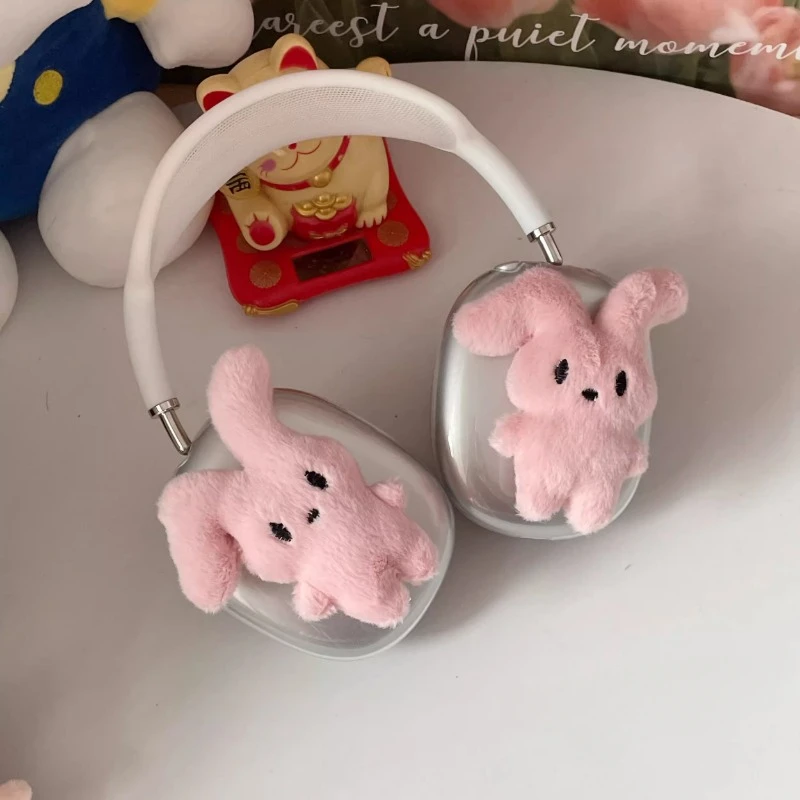 Original Cute Rabbit Y2K Airpods Max Headphone Case Cover Soft Custom Airpods Case Headphones Accessories Christmas Decoration