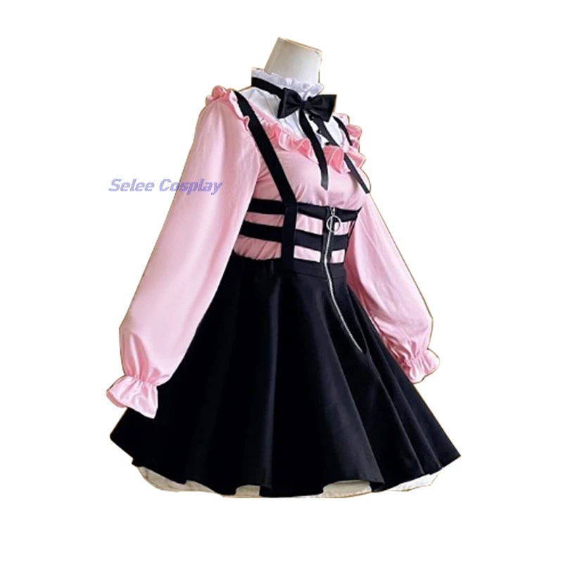 

Anime The Co-iDOLM@STER Shiny Colors Fuyuko Mayuzumi Fuyuko Cosplay Costume Wig Dress Fancy Party Suit Women Girls Pink Uniforms