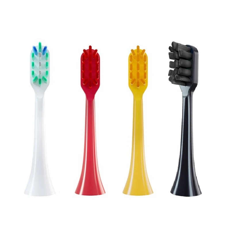 

4PCS Different Colors Toothbrush Head Soft Bristles Electric Replacement Spare Parts