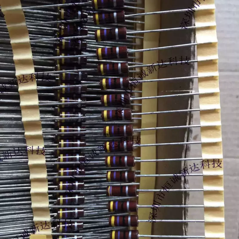 10-100pcs Solid Core Resistor Aging Resistor AB Color Code Resistor Bakelite Resistor 0.5W Full Series Specifications