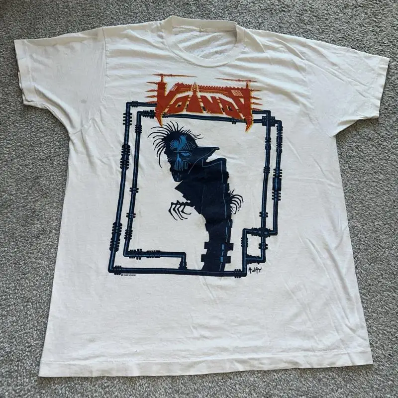 Винтажная футболка Voivod Away Dimension Hatross Tour Away 80-х 1988, размер XL