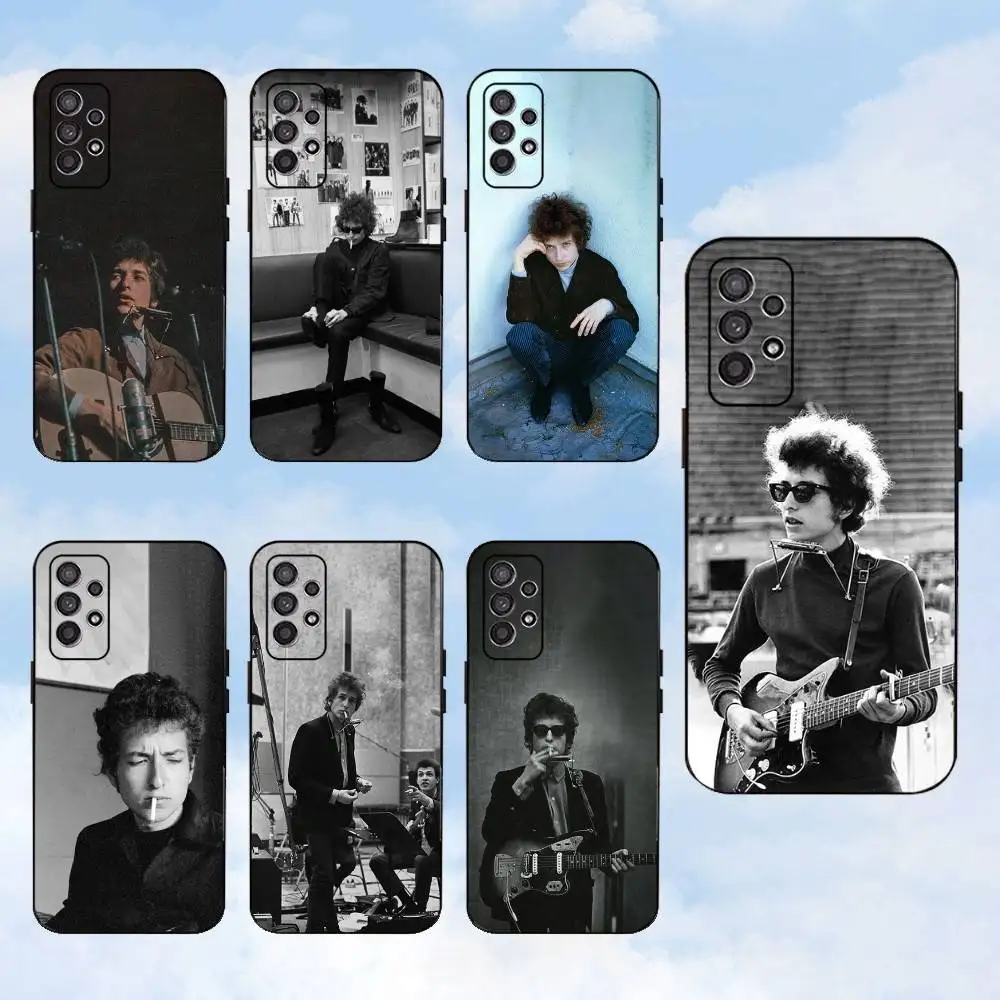 

Singer B-Bob D-Dylan Phone Case For Samsung S25,S24,S23,S22,S21,S20,S10,Ultra,Plus,Lite,FE,Soft Silicone Black Cover