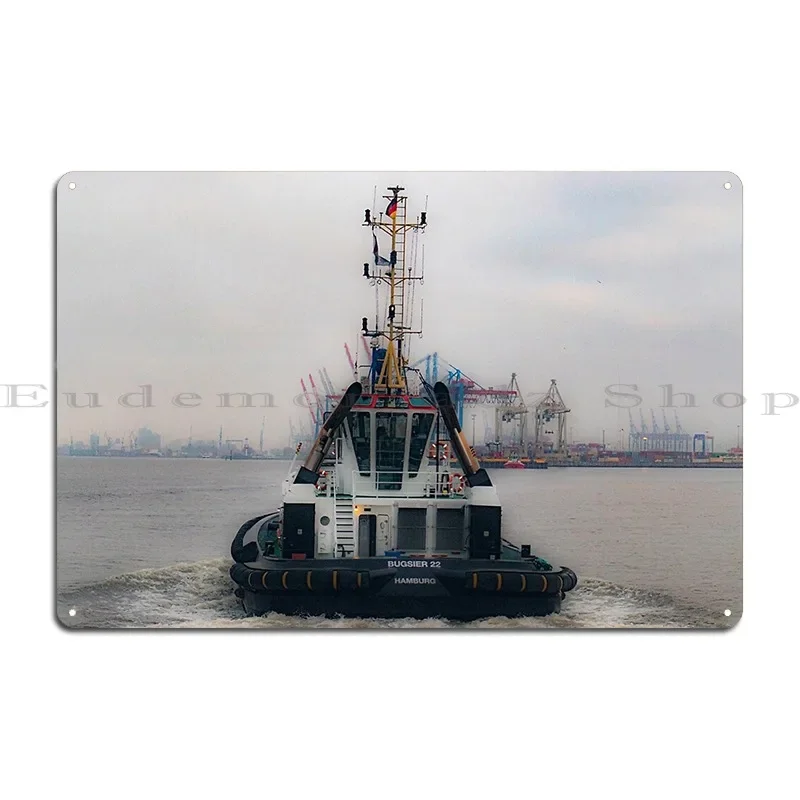 Hamburg Ships Metal Sign Pub Plaques Pub Plaques Character Tin Sign Poster