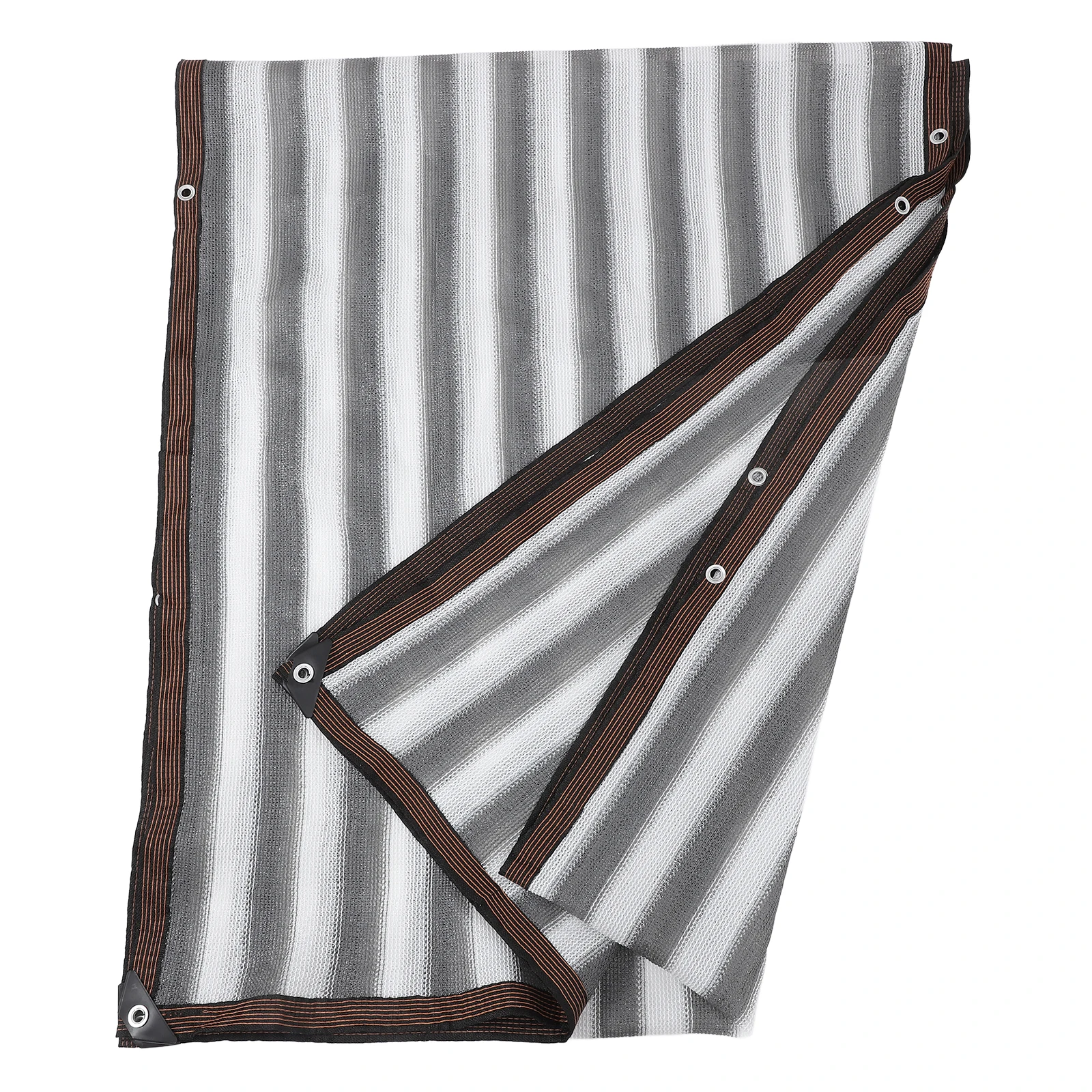

Privacy Net Screen Railing Mesh Patio Garden Fence Fence Patio Cover Gray White Striped Sunshade Garden Supplies