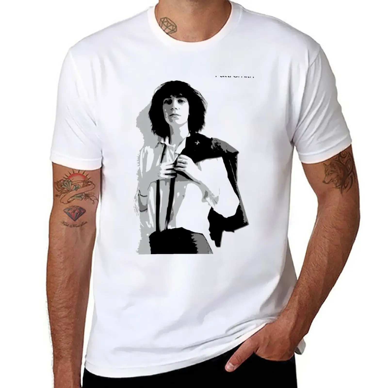 New Patti Smith Horses T-Shirt black t shirt man clothes new edition t shirt mens graphic t-shirts pack