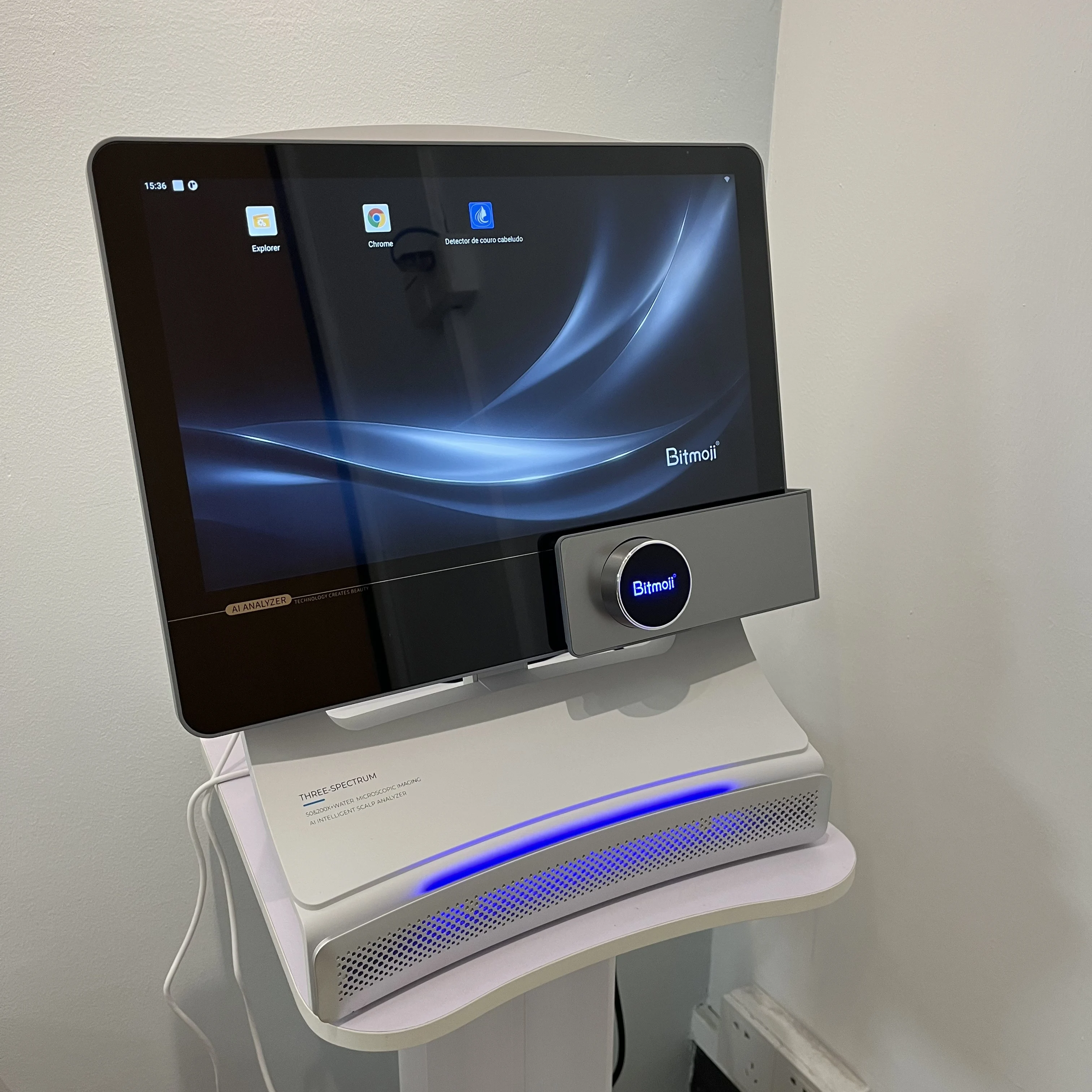 T5 AI Intelligent Imager Scalp Diagnostic Instrument UV White Negative Polarized Light 5 Test Zones Customer File Management