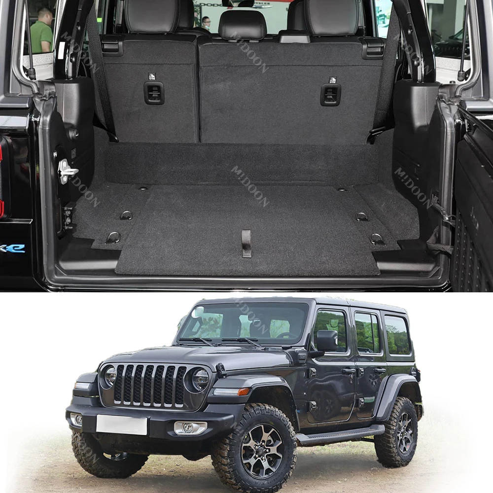 

Full Coverage Trunk Mat For JEEP Wrangler New Energy 2021-2024 Car Anti-dirty Pad Protector Cargo Liner Interior Accessories