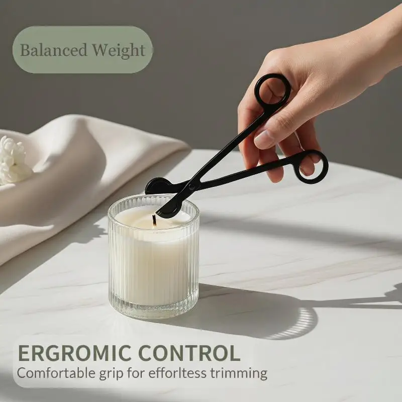 Candle Wick Trimmer Food Grade Stainless Steel Electroplated Candle Cutter Safe for All Types of Scented Candles