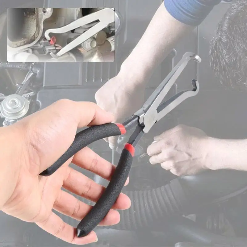 8Inch Electrical Connector Pliers, Easy Grip Automotive Disconnection Hand Tool Professional High-strength