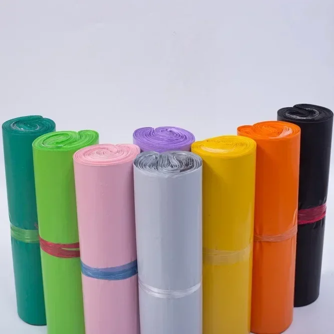 50 قطعة/الوحدة حقيبة البريد اكسبرس المغلف أكياس التخزين أكياس بريدية ذاتية اللصق ختم كيس من البلاستيك البولي ايثيلين التعبئة والتغليف حقيبة شحن