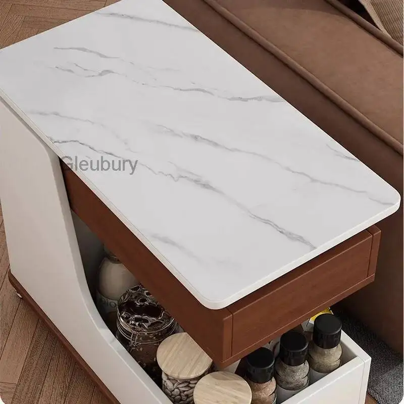Storage Industrial Coffee Table Minimalist Designer Adjustable Coffee Table Moving Standing Couchtisch Postmodern Furniture