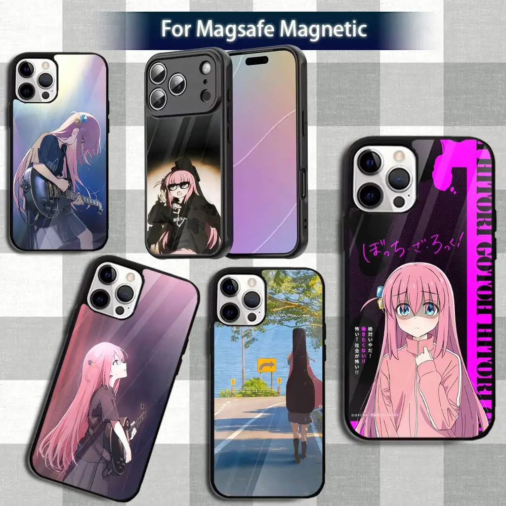 

K-Kessoku BandS Bocchi TheS Phone Case For iPhone 13,12,15,17,11,16,14,Pro,Max,Plus,Mini,Magsafe,Magnetic Wireless Charging Case