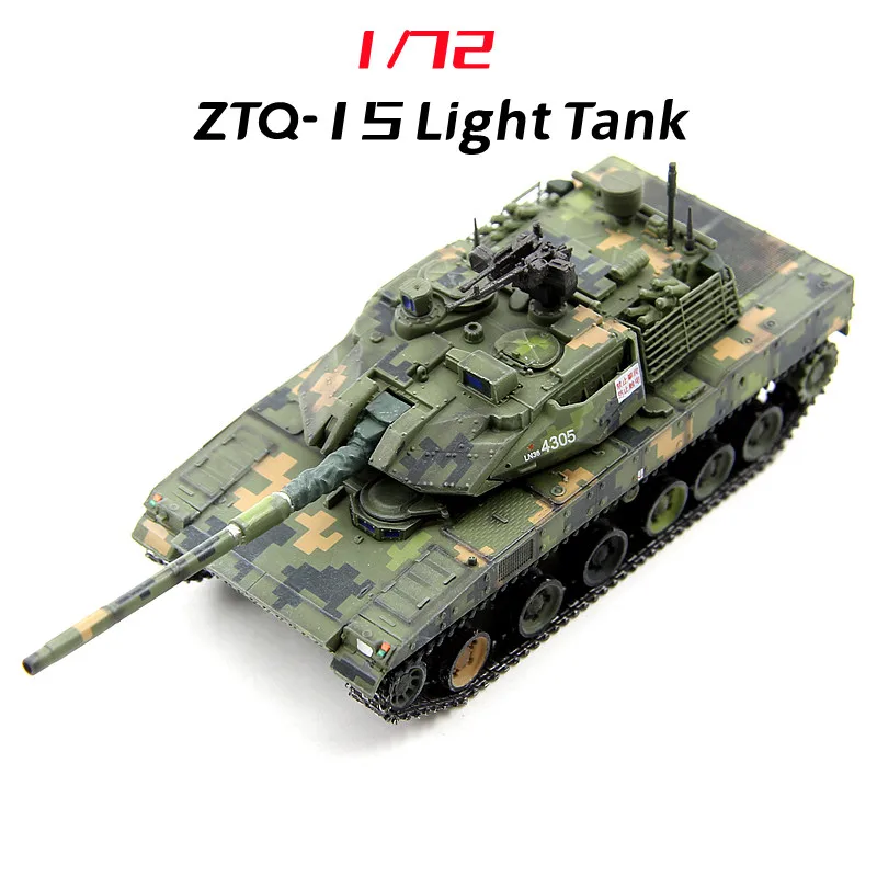 1/72 China ZTQ-15 Light Tank Finished Product Model Jungle Digital Camouflage Military Combat Vehicle Model Ornaments