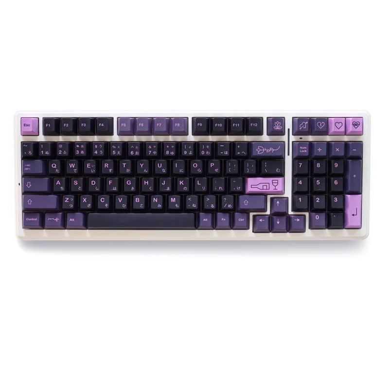 First Love Keycaps Highly Sublimated 129 Keys Full Set of Mechanical Keyboard Caps