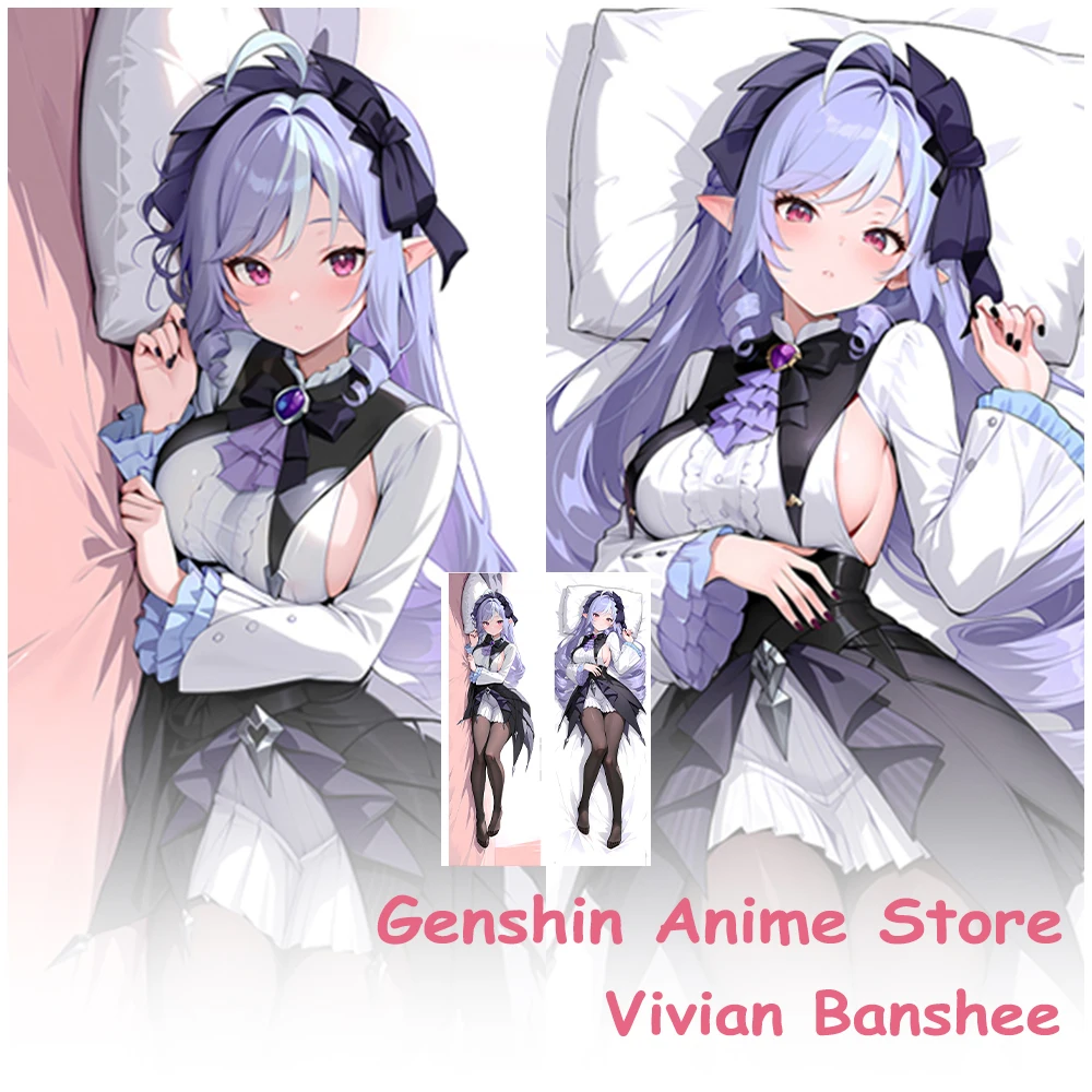 Anime Zenless Zone Zero Vivian Banshee Dakimakura Cover Bedding Hugging Double-Sided Printed Pillow Cover Otaku Cushion Covers