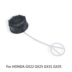 Gas Fuel Tank Cap Replacement Black For HONDA GX22 GX25 GX31 GX35 Engine Motor Part Easy Installation High Durability.