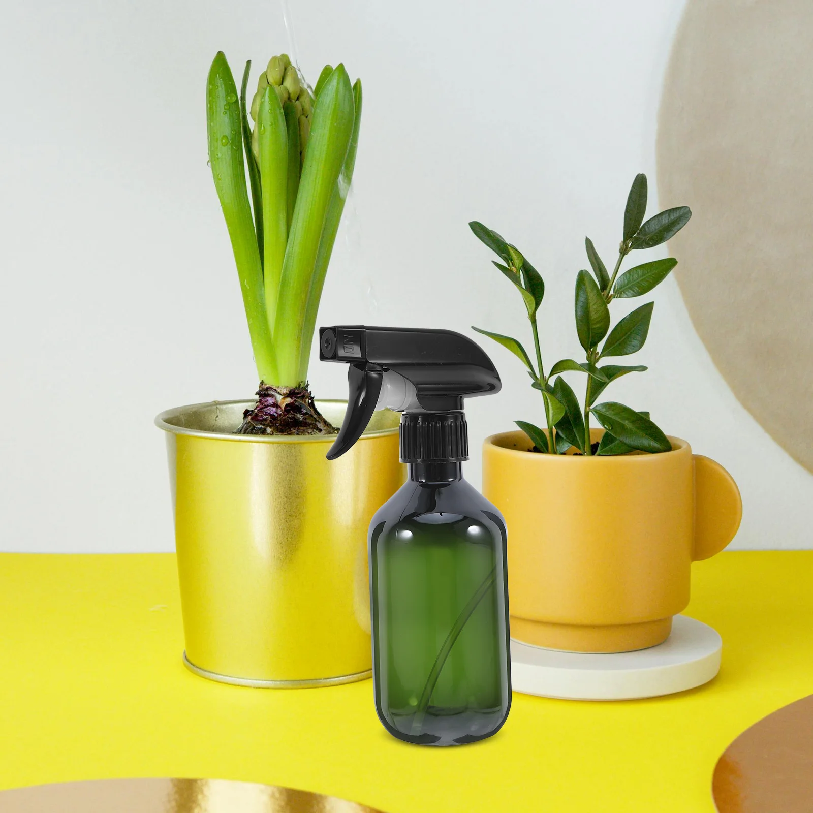 

2Pcs Transparent Spray Bottles Refillable Empty Plastic 300ml Bottles for Plant Misting Cleaning Hair Care Water Mister