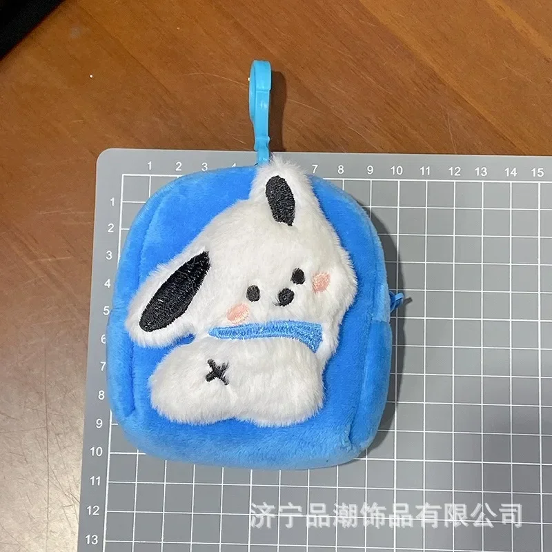 Sanrio Pochacco Plush Wallet Cartoon Anime Cute Coin Purse Large Capacity Girl&Child Storage Bag Backpack Pendant Holiday Gifts